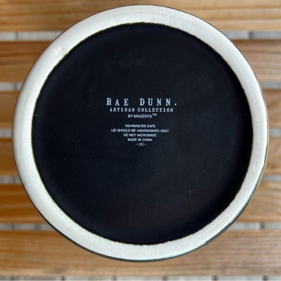 Rae Dunn SNACK Black Ceramic Canister with Lid | Cookie Jar - Picture 6 of 6